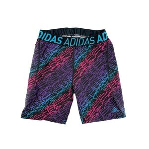 Adidas‎ XL ClimaLite Compression Shorts Colorful Graffiti Athletic Gym